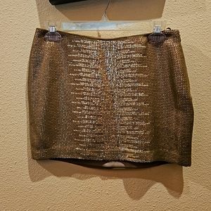 Mini skirts gold